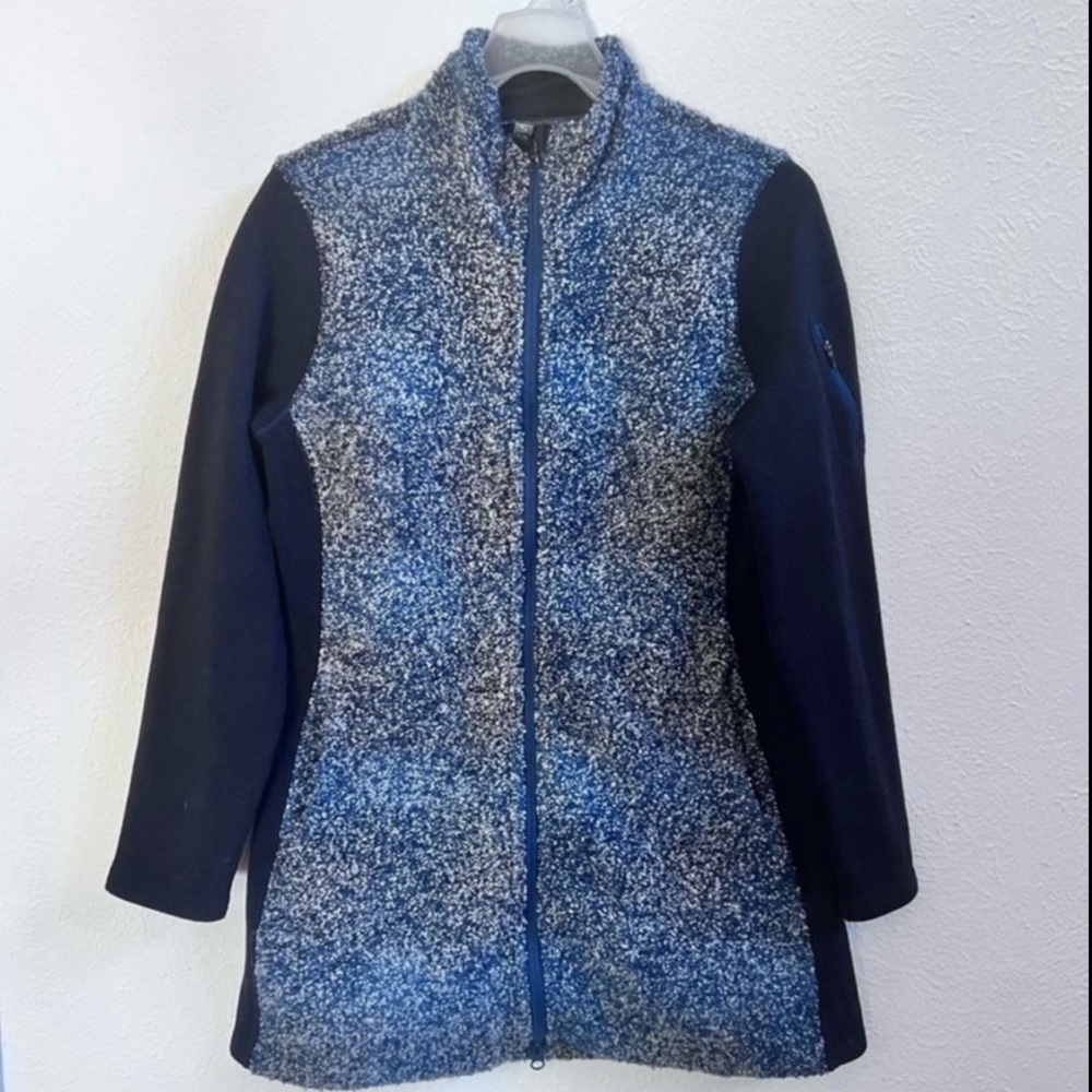 Title Nine Wool Blend Marled Fleece Zip Jacket